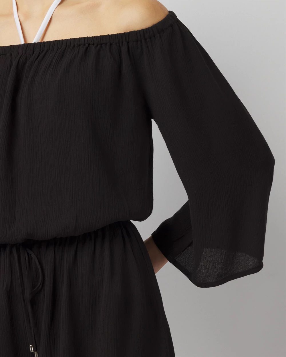Off the Shoulder Romper White House Black Market